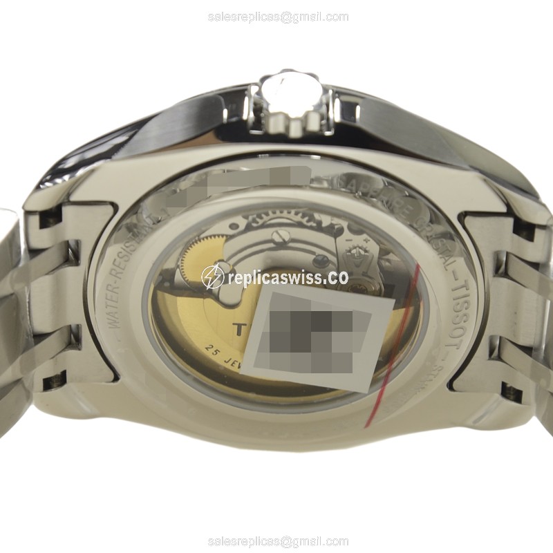 Tissot T-CLASSIC Automatic - Steel Case - White Dial - Silver Steel Strap - View 4