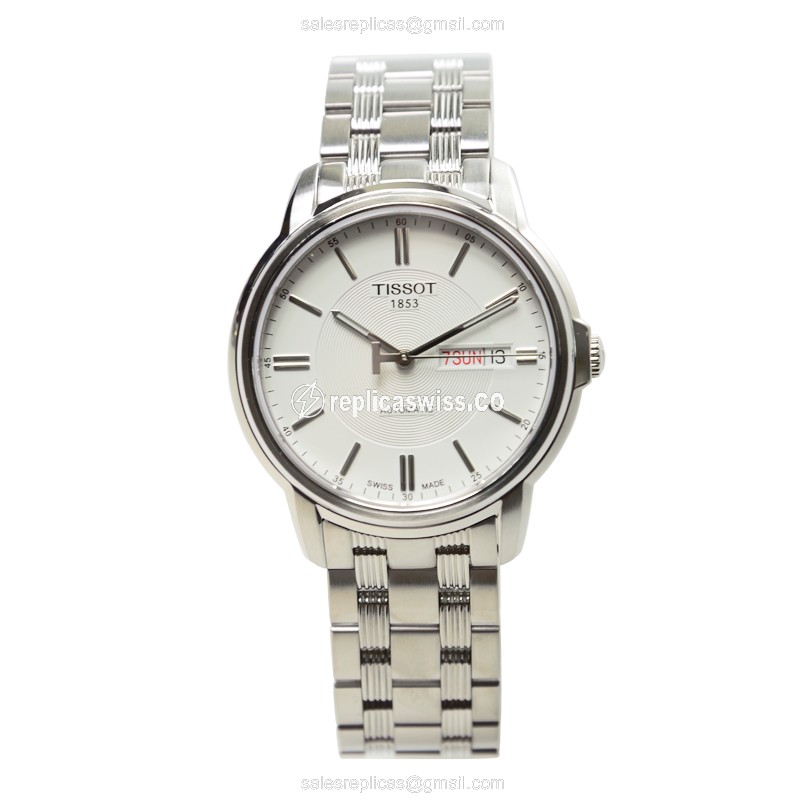 Tissot T-CLASSIC Replica - Automatic - Silver Dial - Steel Case & Band - View 2