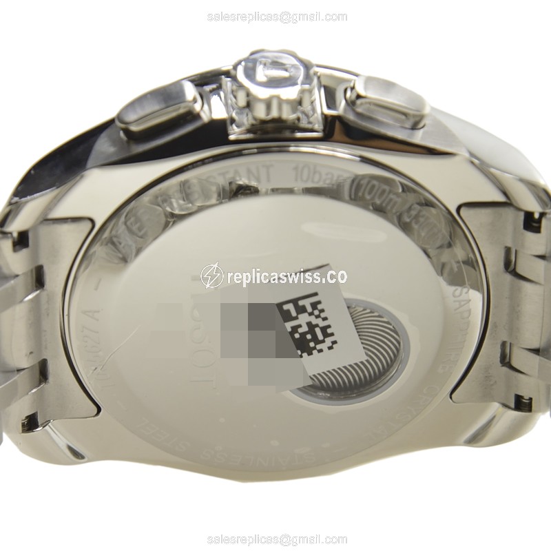 Automatic Tissot T-CLASSIC - Stainless Steel Case - Black Dial - Silver Band - Clasp - View 4