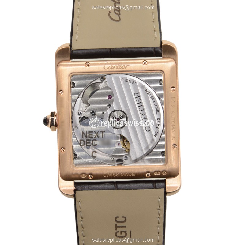 Cartier W5330002 TANK Automatic 18kt Rose Gold - View 3