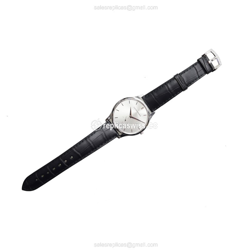 Chopard L.U.C 161920-1004 - Auto - 18kt White Gold - Silver Dial - Black Alligator Buckle - View 2