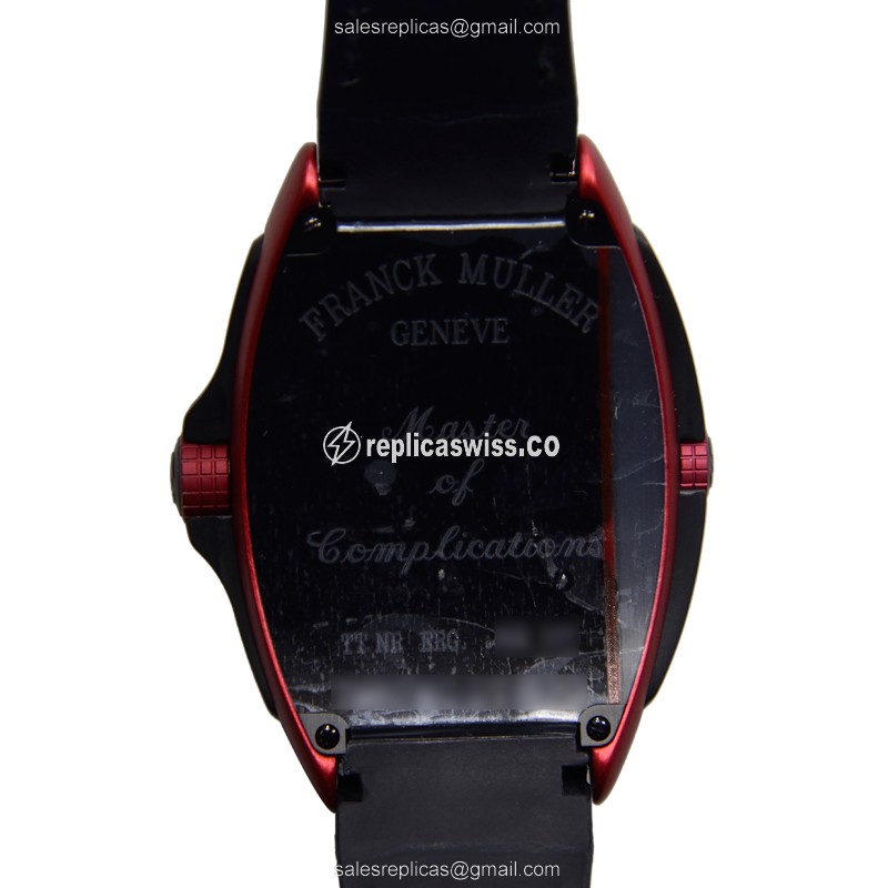 Franck Muller Conquistador GPG - Automatic - Titanium Case - Black Dial - Leather Strap - Buckle Clasp - View 3