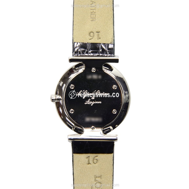 Longines L4.512.4.71.2 Replica - Quartz - Stainless Steel - Silver Dial, Leather Strap - View 3