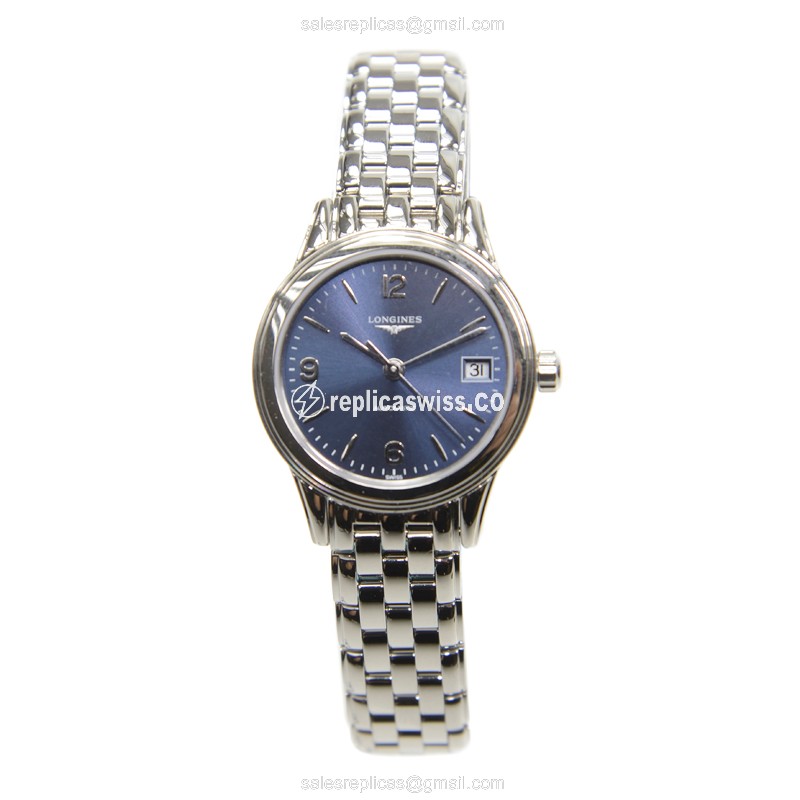 Longines L4.274.4.96.6 Flagship Replica - Automatic - Steel Case - Blue Dial, Silver Clasp - View 2