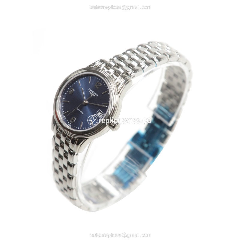 Longines L4.274.4.96.6 Flagship Replica - Automatic - Steel Case - Blue Dial, Silver Clasp - View 3