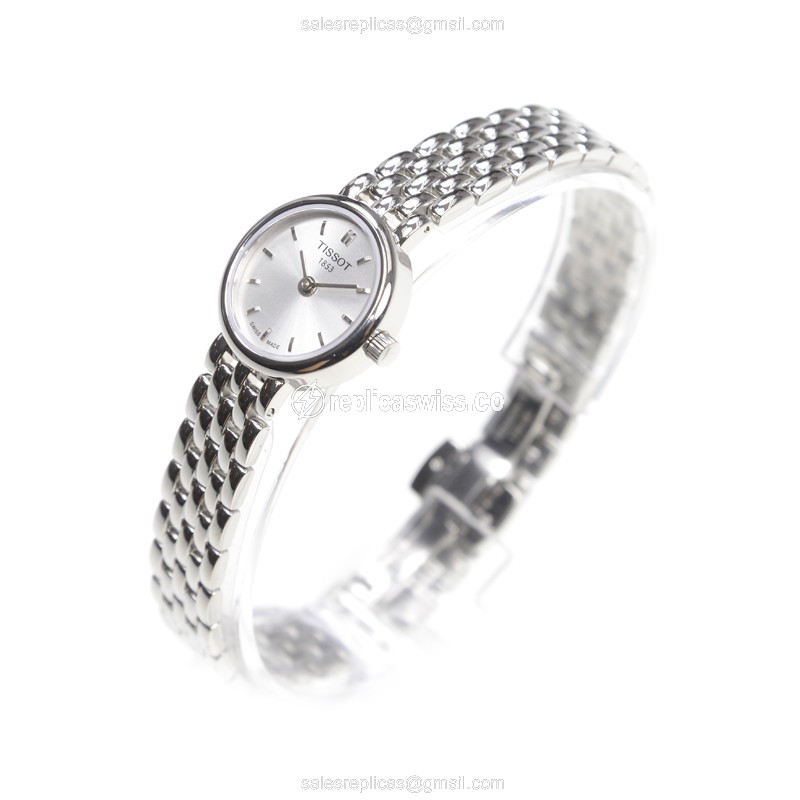 Tissot T-LADY Replica - Quartz - Silver Dial - Steel Case & Band - View 3