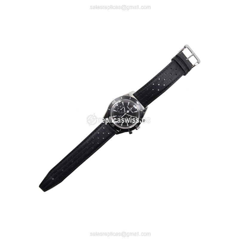 Jaeger-Lecoultre Q2068570 Replica - Ultra Thin - Automatic - Black Dial - Steel Case - Black Cowhide Strap - View 2