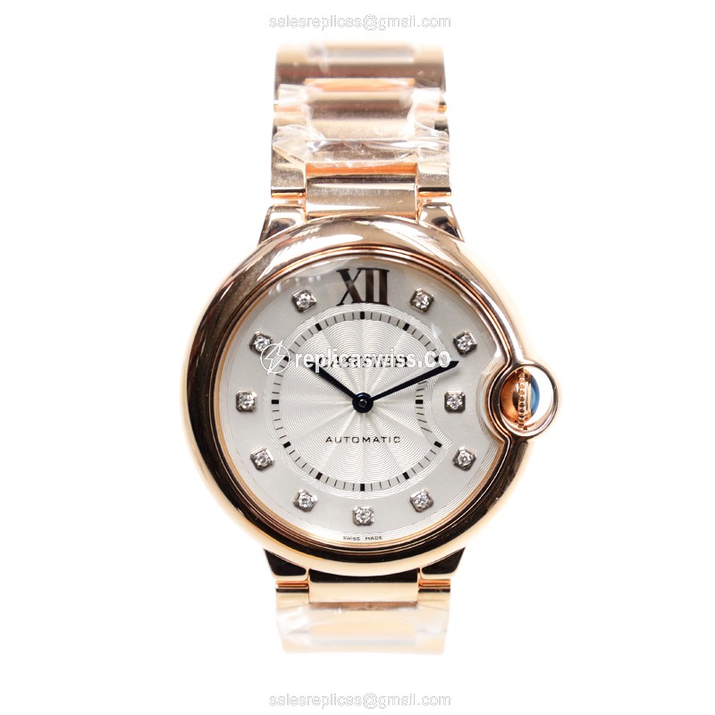 Cartier WE902026 BALLON BLEU Automatic 18kt Rose Gold - View 2