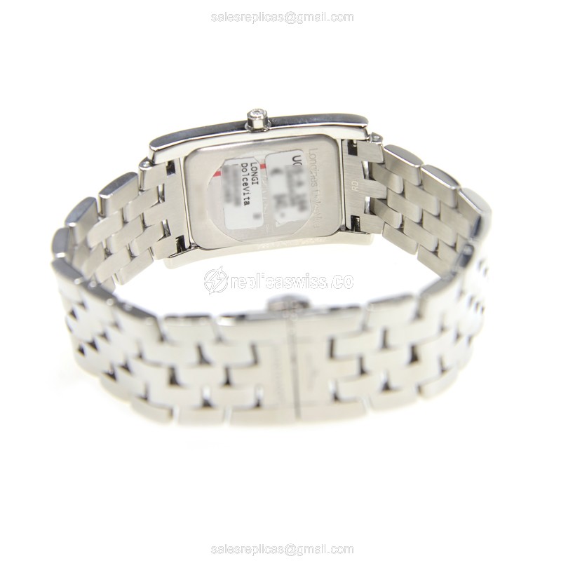 Longines Dolce Vita Quartz - Silver Dial - Steel Case - Silver Band - Sapphire Crystal - View 4