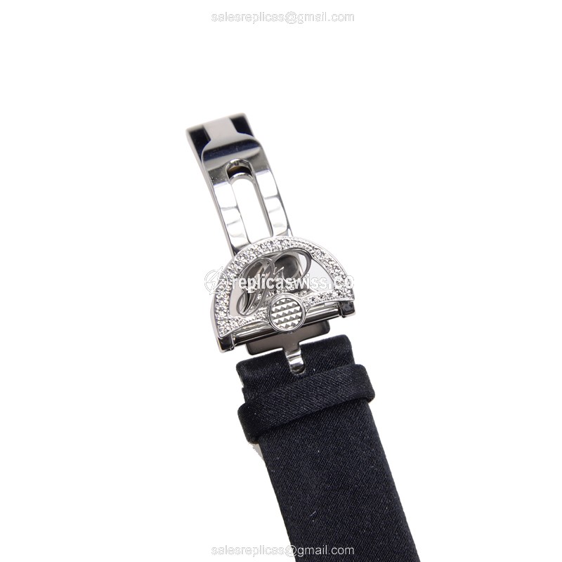 Automatic Breguet 8928BB/51/844/DD0D - White Gold Case - Diamond - White Dial - Satin Black Strap - View 3