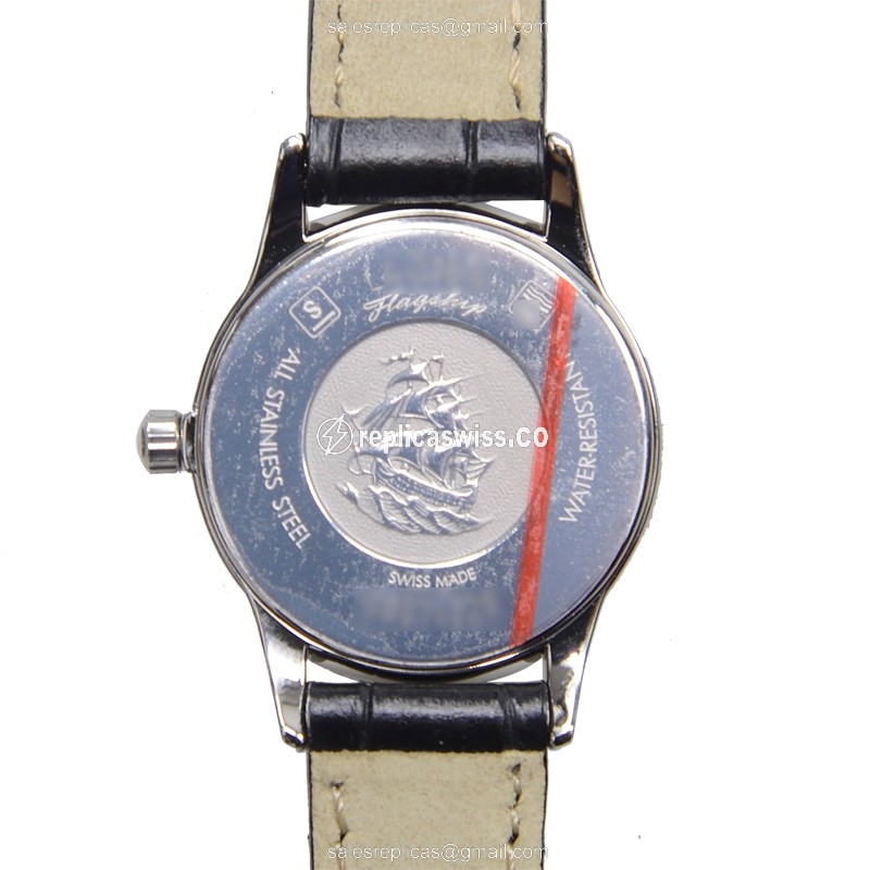 Longines L4.216.4.52.2 Replica - Quartz - Stainless Steel - Silver Dial - Leather Strap - View 3