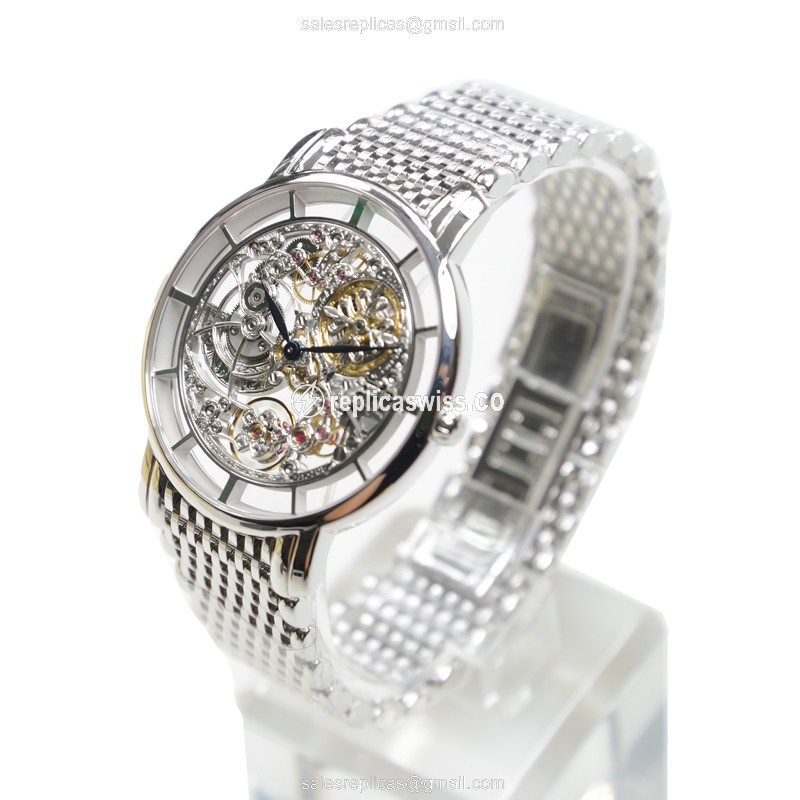 Patek Philippe 5180/1G-010 Complications Replica - Automatic - 18kt Gold Case - Silver Dial - View 3