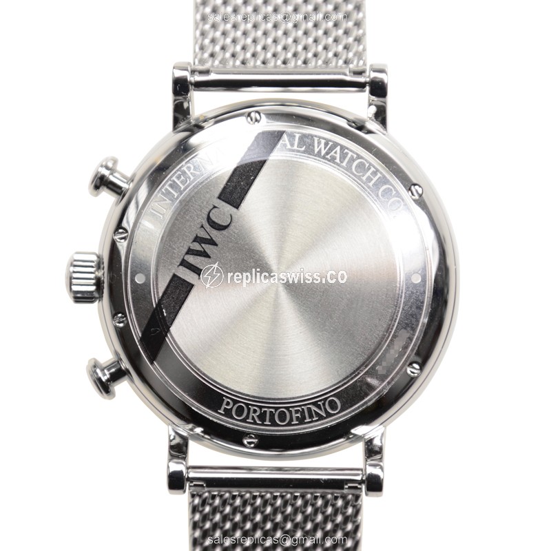IWC PORTOFINO Automatic - Stainless Steel - White Dial - Silver Clasp - Sapphire Crystal - View 3