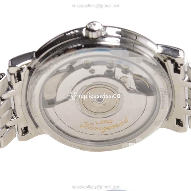 Longines Presence Replica - Automatic - Silver Dial on Steel Strap - View 4