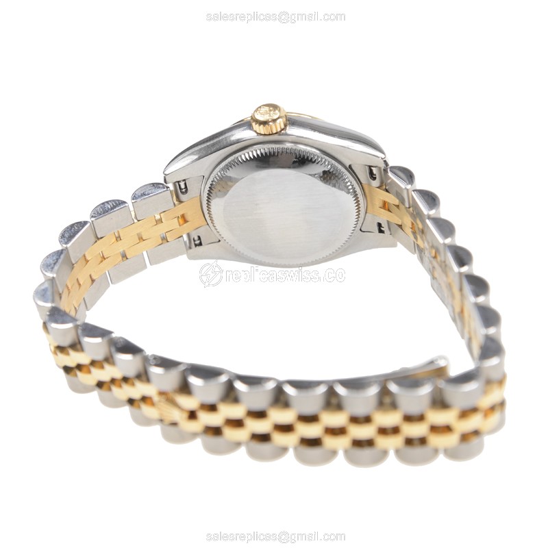Rolex Lady Datejust Replica - Gold & Steel - Automatic - 18kt Gold Case - View 4