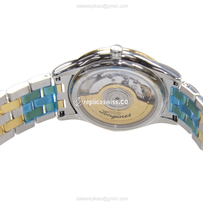 Longines L4.774.3.37.7 Replica - Automatic - PVD Gold Case, Gold Dial, Gold Strap - View 4