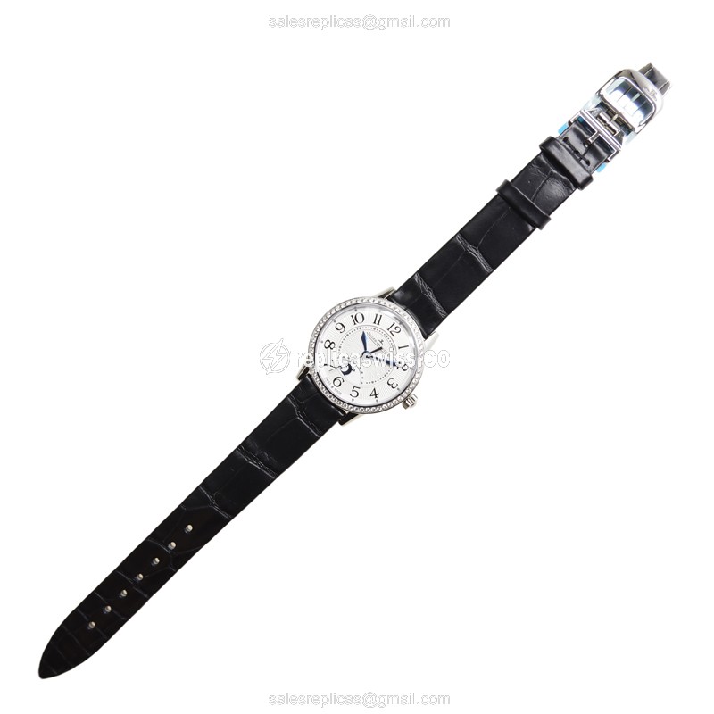 Jaeger-Lecoultre Q3468421 Rendez-Vous Replica - Automatic - White Dial - Black Alligator Strap - View 2
