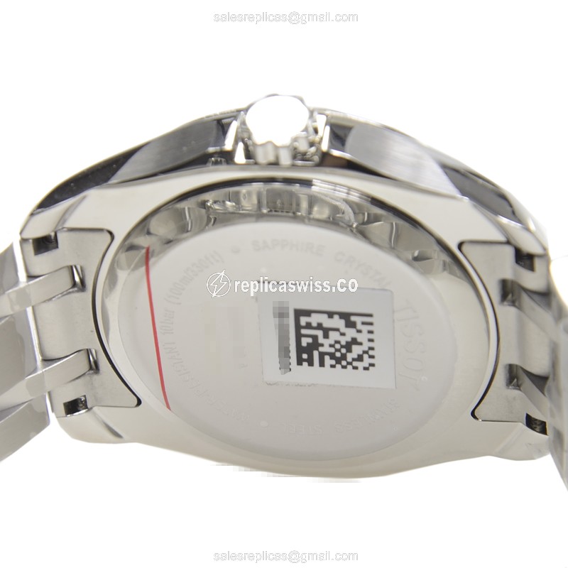 Tissot T-CLASSIC Quartz - Black Dial - Steel Case - Silver Band - Clasp - View 4