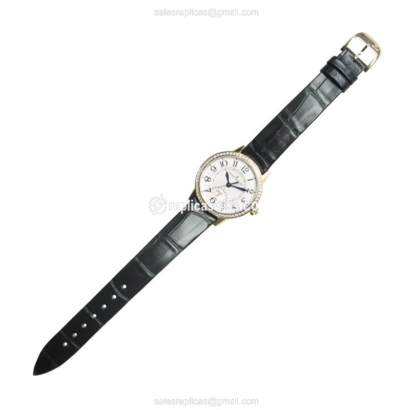 Jaeger-Lecoultre Q3462521 Rendez-Vous Automatic 18kt Rose Gold & Diamond Dial Black Alligator Buckle - View 2