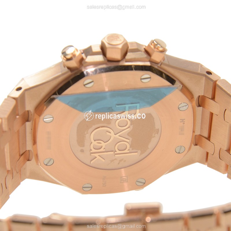 Royal Oak Replica - AP 26320OR.OO.1220OR.01 - Automatic 18kt Gold - Black Dial - Gold Strap - View 4