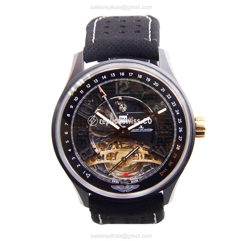Jaeger-Lecoultre AMVOX Ceramic - Automatic - Black Dial - Cowhide Black Strap - Sapphire Crystal - View 2