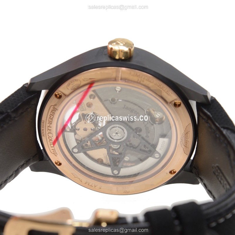 Jaeger-Lecoultre AMVOX Ceramic - Automatic - Black Dial - Cowhide Black Strap - Sapphire Crystal - View 4