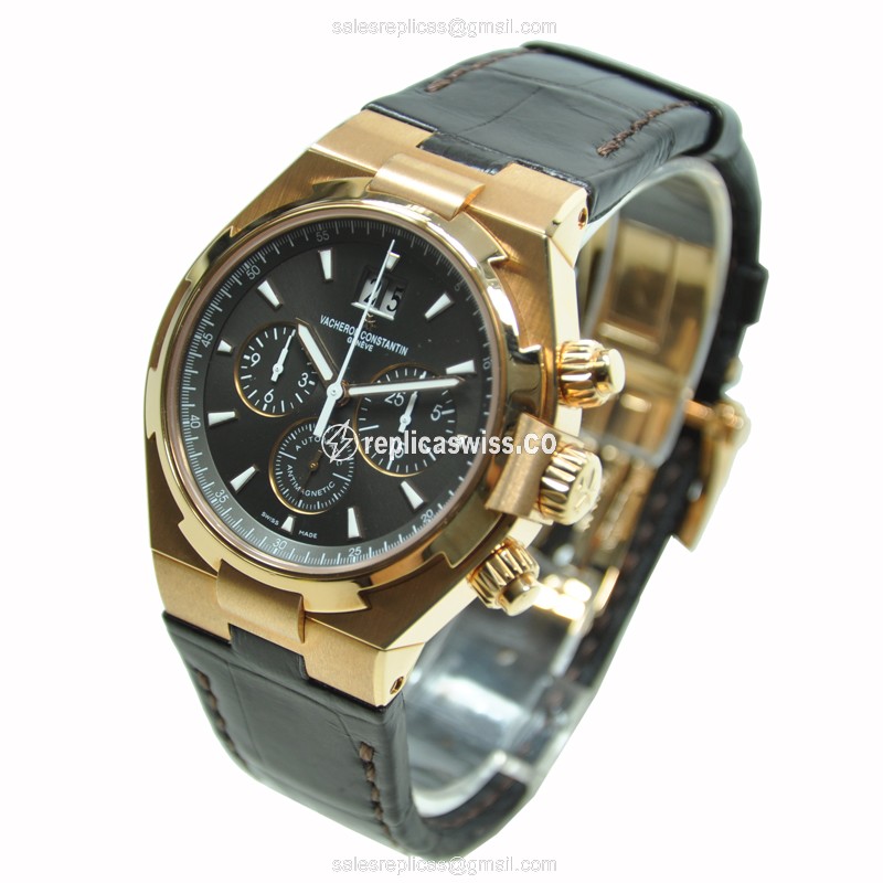 Vacheron Constantin 49150/000R-9338 OVERSEAS Automatic 18kt Rose Gold - View 3