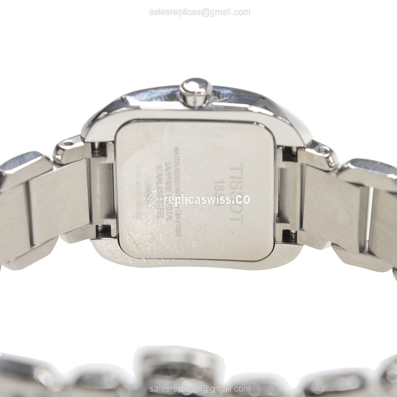 Rolex T-TREND Quartz Replica - White Dial - Steel Case - Silver Band - Clasp - View 4