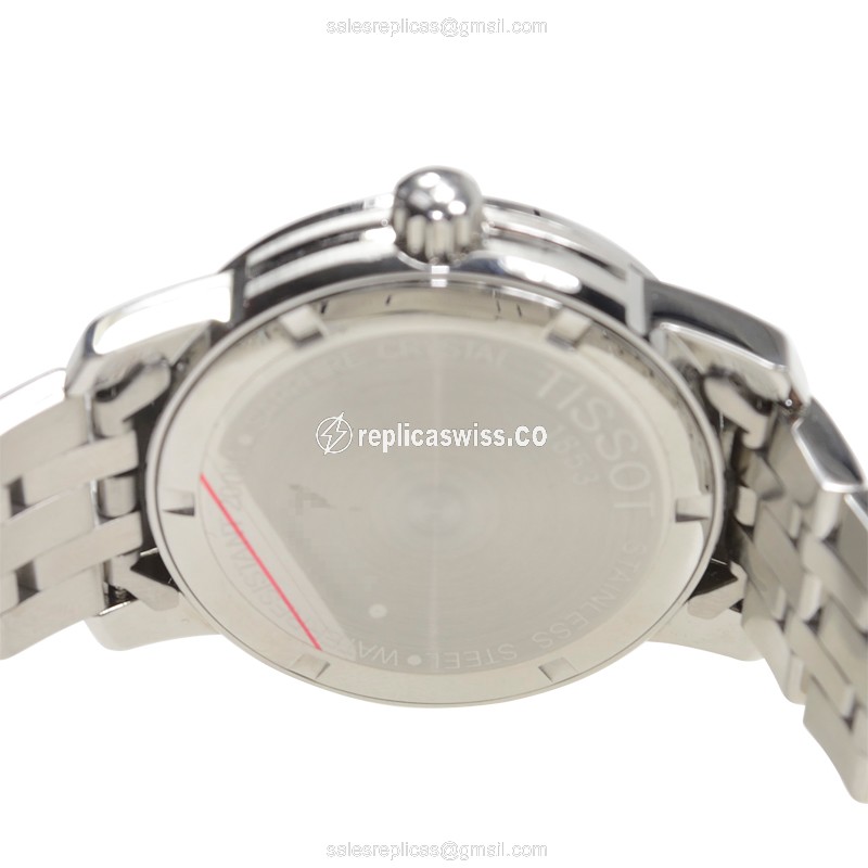 Tissot T-SPORT Quartz - Black Dial - Steel Case - Silver Strap - Clasp - View 4