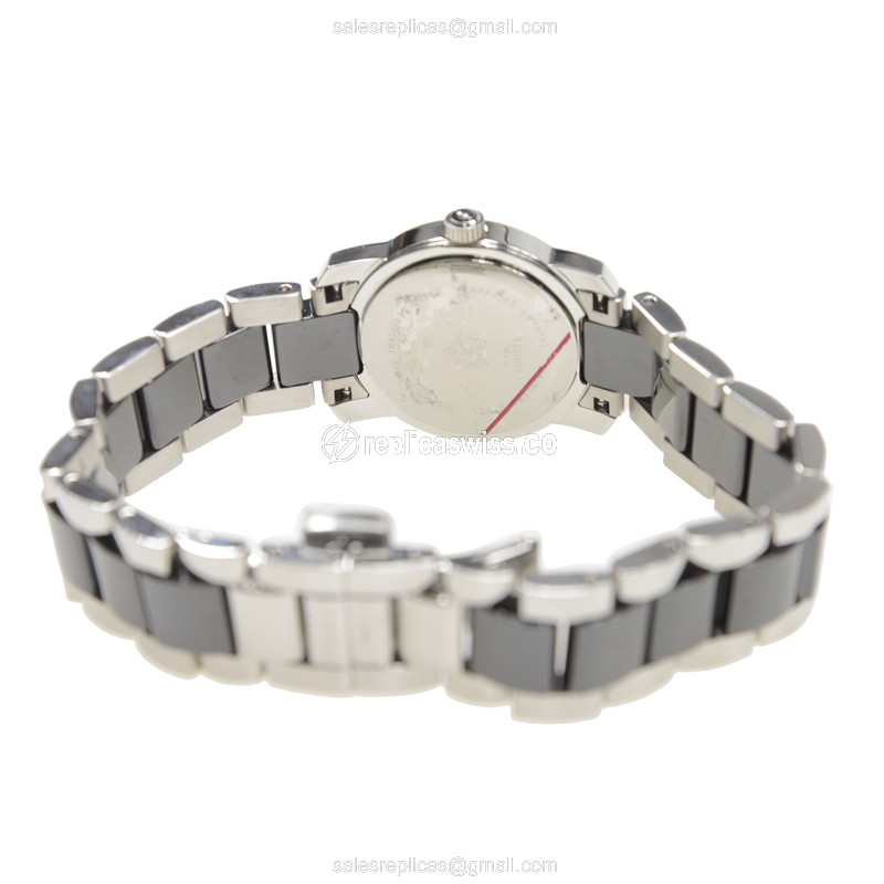 Tissot T-TREND Quartz - Ceramic Case - Black Dial - Steel Band - Clasp - 22mm - View 4