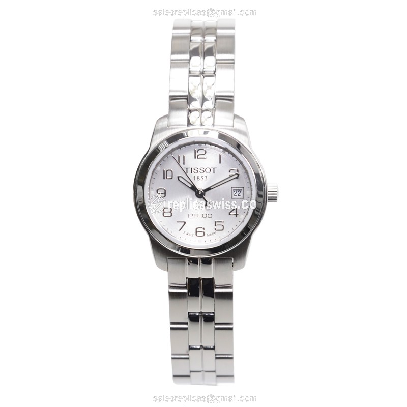 Tissot T-CLASSIC Quartz - Steel Case - Silver Dial - Steel Band - View 2
