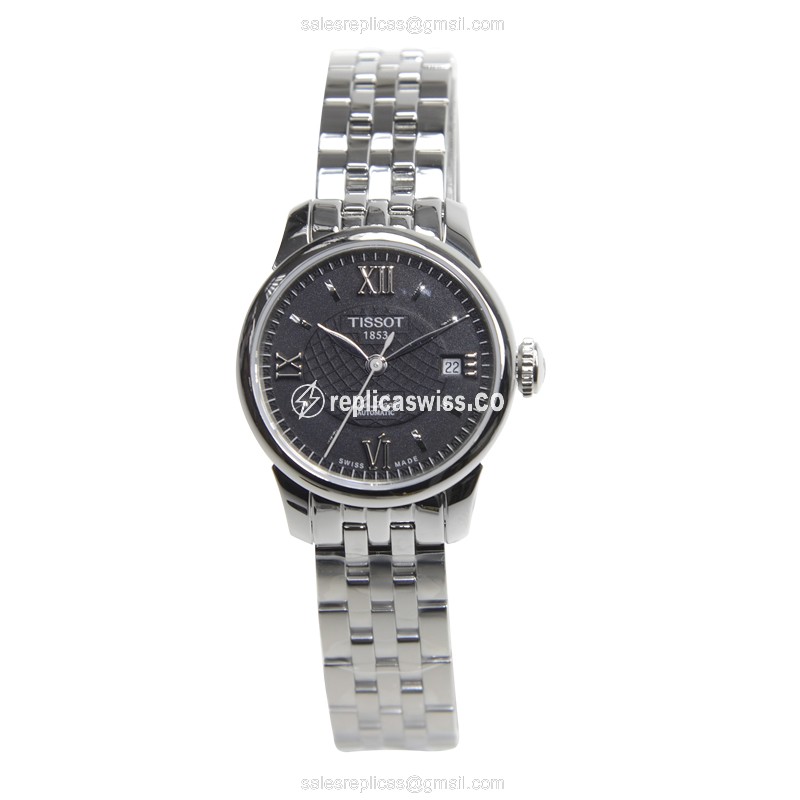 Automatic Tissot T-CLASSIC Replica - Black Dial - Steel Case & Band - View 2