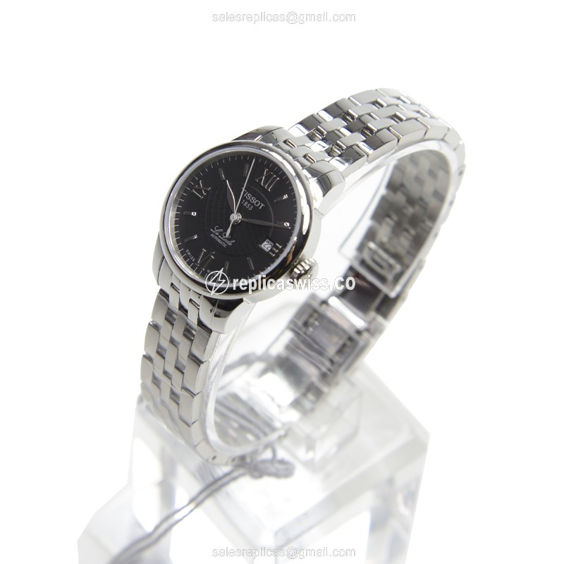 Automatic Tissot T-CLASSIC Replica - Black Dial - Steel Case & Band - View 3