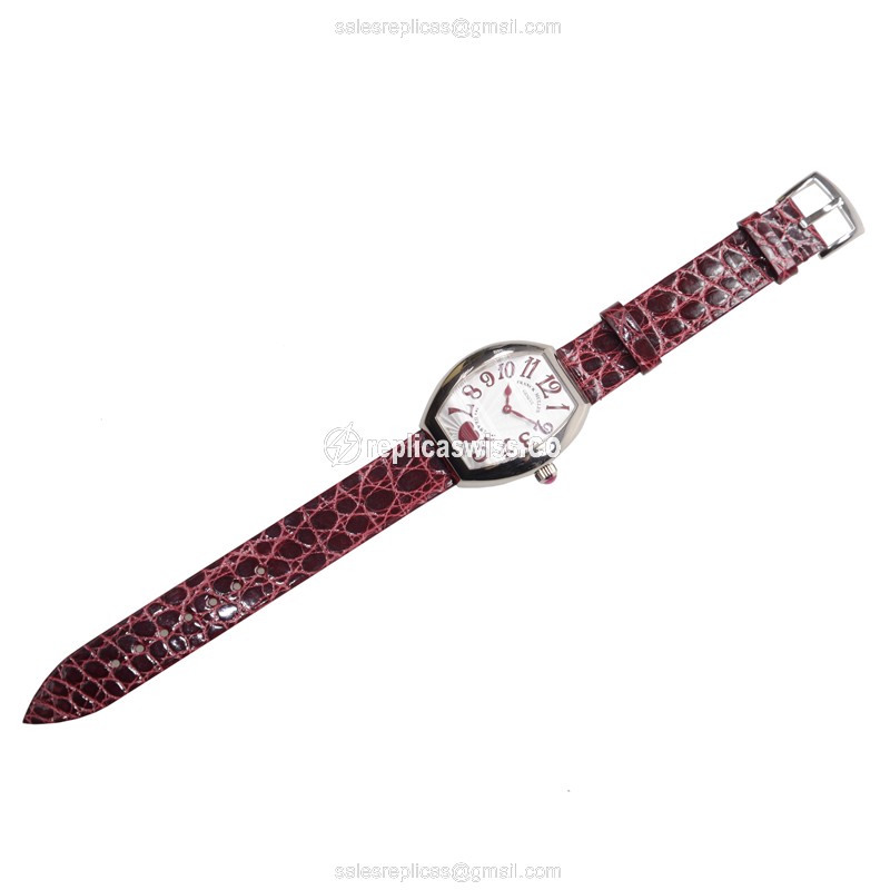 Franck Muller 5002 L QZ C 6H (OG) HEART Quartz 18kt White Gold - View 2