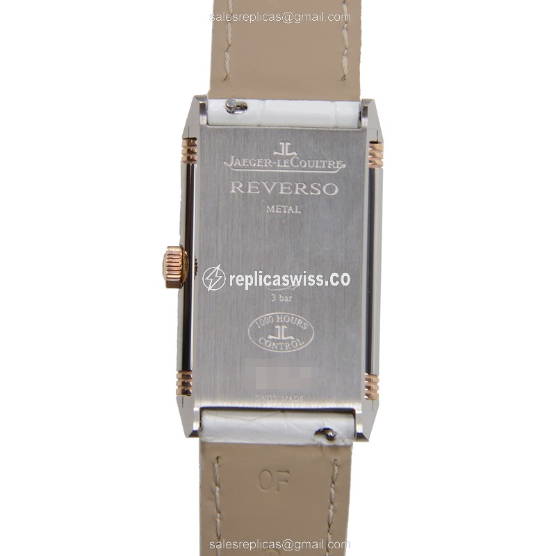 Jaeger-Lecoultre Q3224420 REVERSO - Manual - 18kt Rose Gold - Diamonds - Silver Dial - View 3