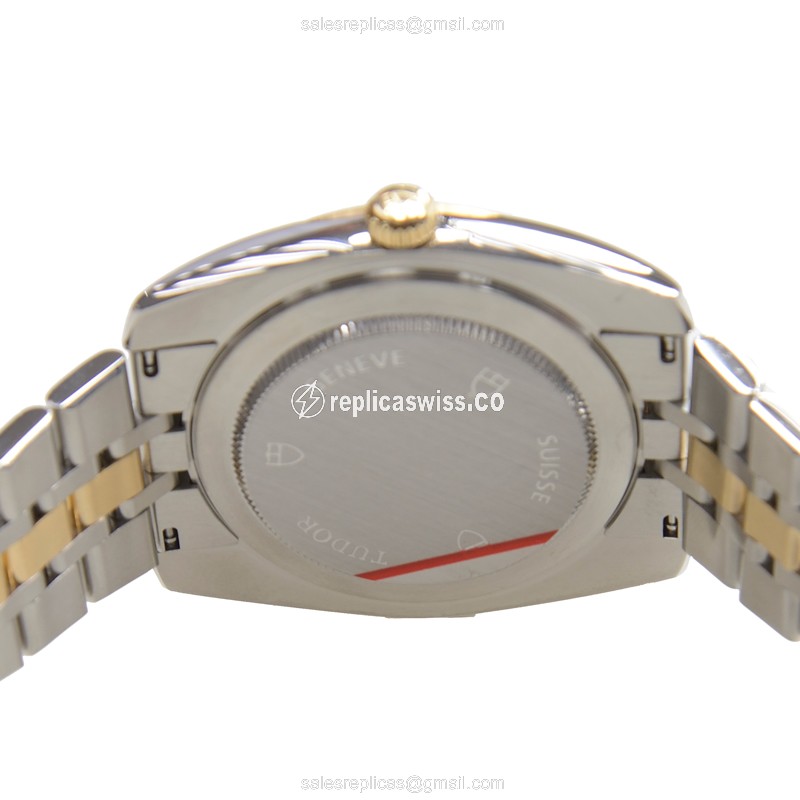 Tudor Classique 21023-65583-10DI-CHCL - Automatic Gold Steel Case Silver Strap - View 4