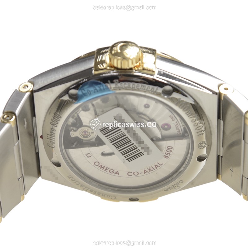 Omega Constellation 123.25.38.21.58.002 - Auto 18kt Gold & Steel - Silver Dial - Steel Case - View 4