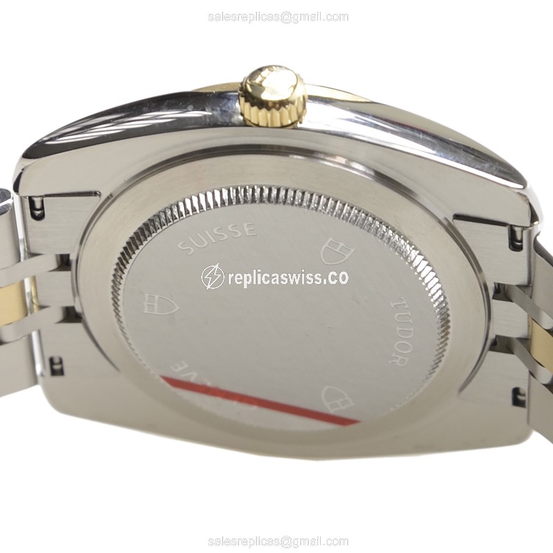 Automatic Tudor CLASSIQUE - Gold & Steel - Silver Dial - Steel Clasp - View 4