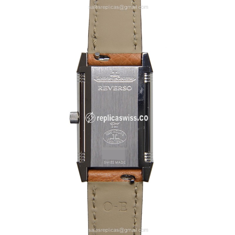 Jaeger-Lecoultre Q2608411 REVERSO - Manual - Silver Dial - Brown Leather - Sapphire Crystal - View 3