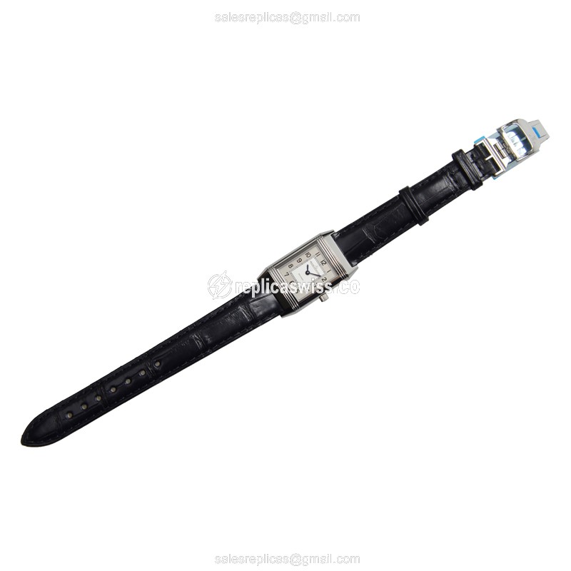 Jaeger-Lecoultre Q2608412 REVERSO - Manual - Steel Case - Silver Dial - Black Alligator Strap - View 2