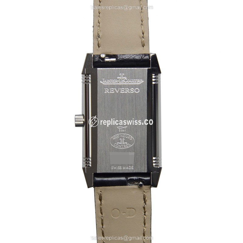Jaeger-Lecoultre Q2608412 REVERSO - Manual - Steel Case - Silver Dial - Black Alligator Strap - View 3