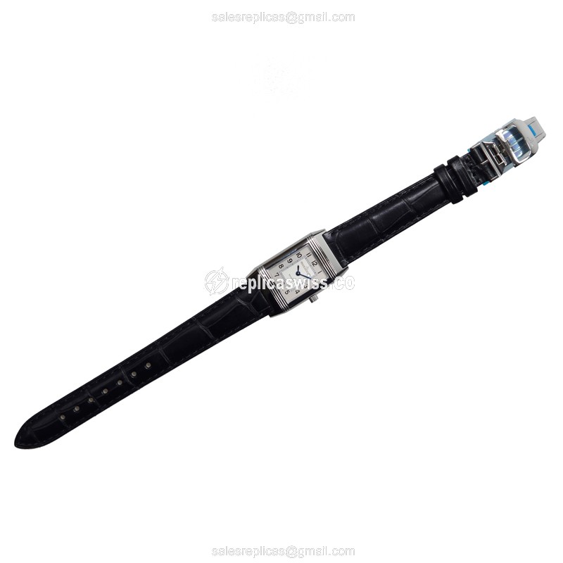Jaeger-Lecoultre Q2618412 Replica - Quartz - Stainless Steel - Silver Dial - Black Alligator Strap - View 2