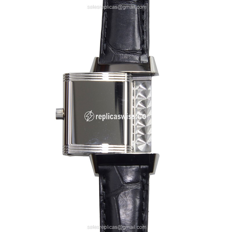 Jaeger-Lecoultre Q2618412 Replica - Quartz - Stainless Steel - Silver Dial - Black Alligator Strap - View 4