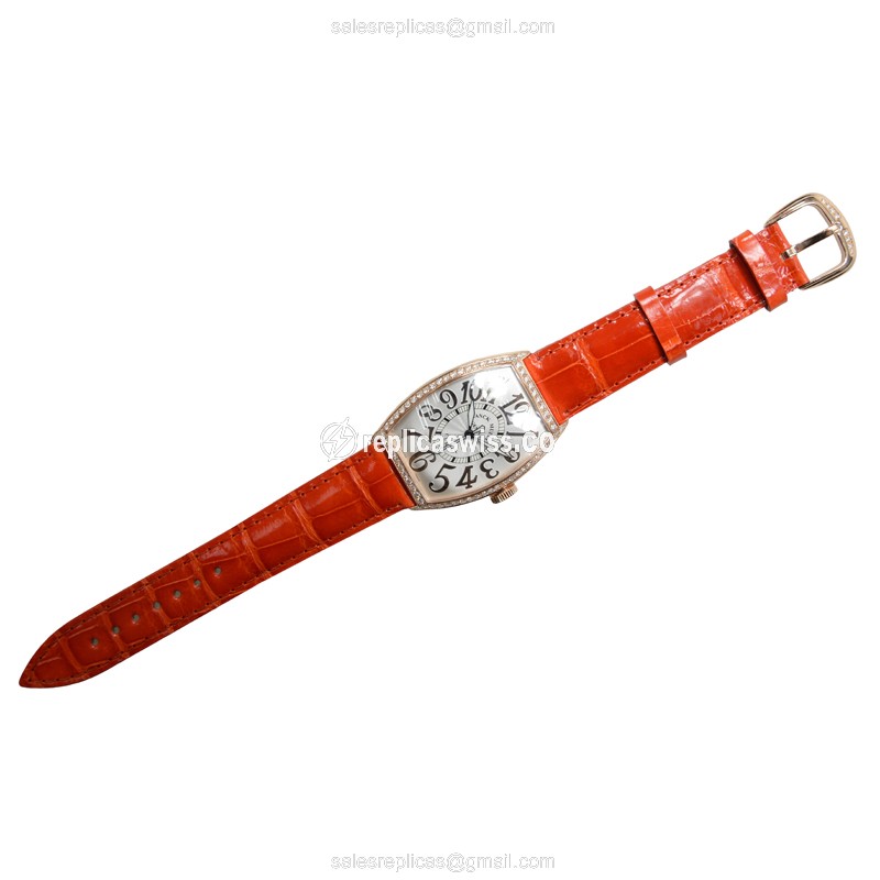 Franck Muller 5850 SC REL D 1R (5N) CINTREE CURVEX Automatic 18kt Rose Gold & Diamonds - View 2