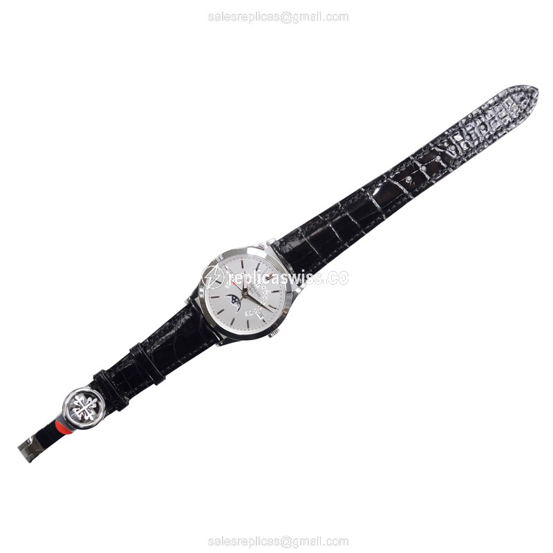 Patek Philippe 5496P Replica Watch - Platinum - Silver Dial - View 2