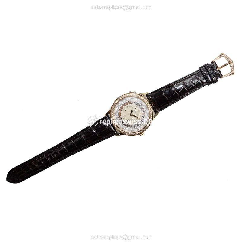 Patek Philippe 7130R Replica Watch - Auto - Gold - Alligator - View 2