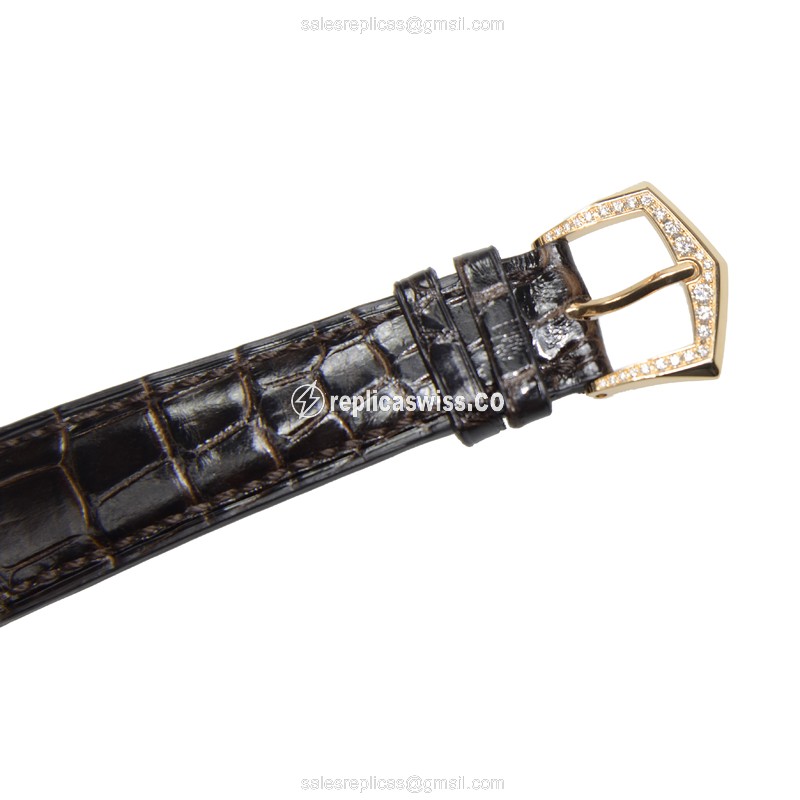 Patek Philippe 7130R Replica Watch - Auto - Gold - Alligator - View 4
