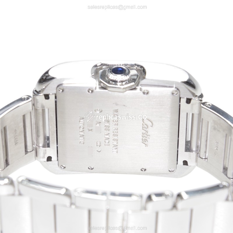 Cartier Tank Replica - Automatic - 18kt Gold - White Dial - View 4