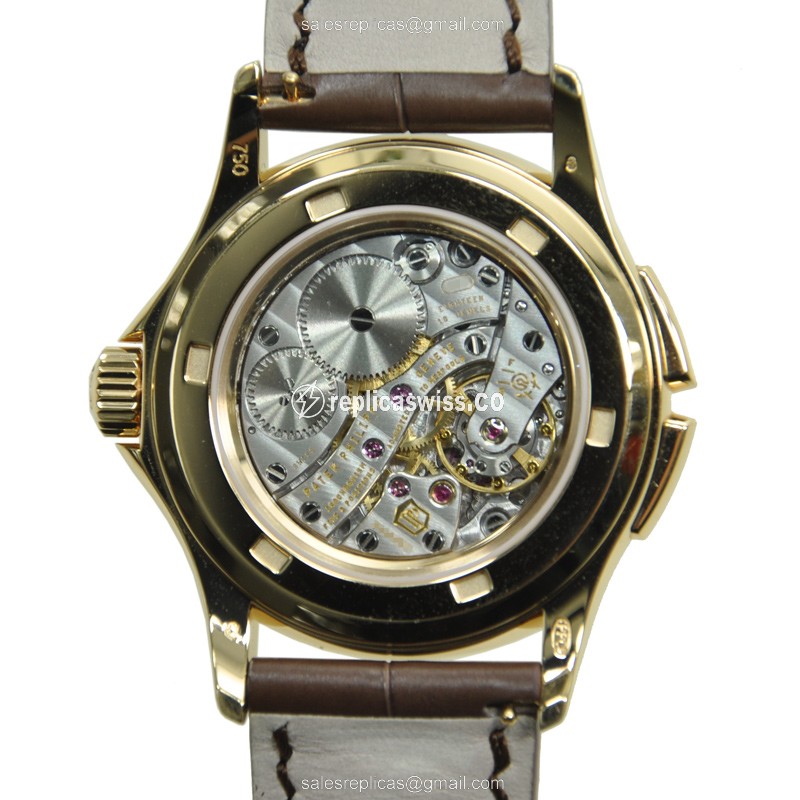 Patek Philippe 4934R-001 - Manual Wind - 18kt Rose Gold - Diamond - Brown Dial - Buckle Clasp - View 3