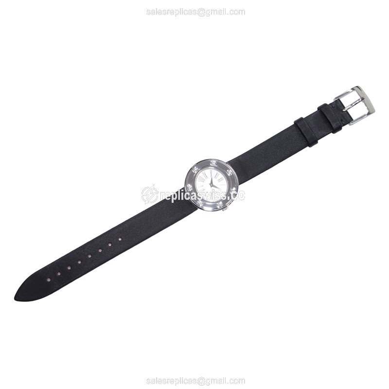 Piaget Possession Replica - Quartz - White Gold - Black Silk - View 2
